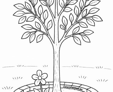 flower bed tree