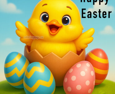 happy easter chick 1