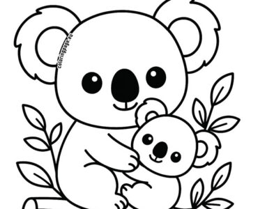 koala mom and baby