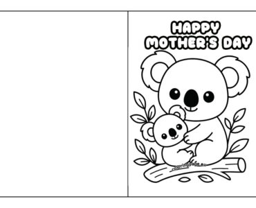 koala mothers day card