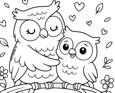 mom baby owl