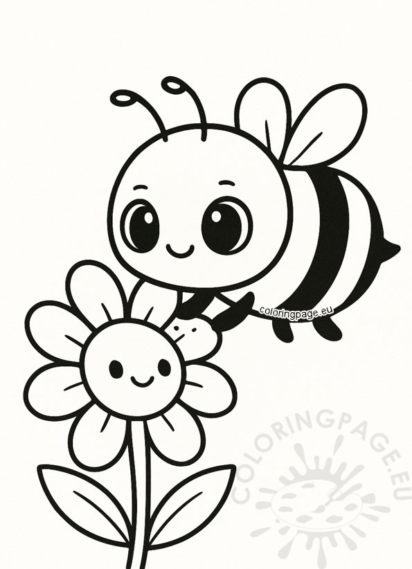 bee pollinating a flower