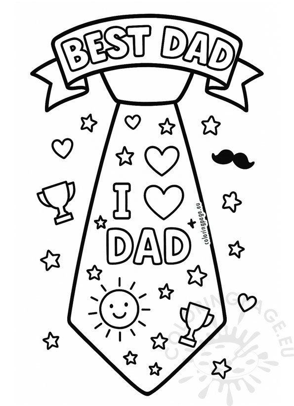 best dad paper tie
