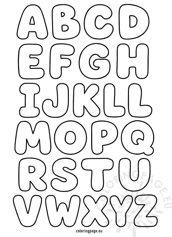 bubble letters