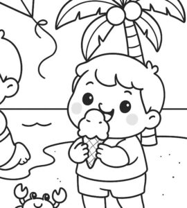 child eating ice cream