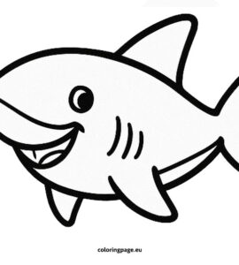 cute shark cartoon