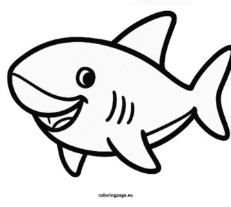 cute shark cartoon