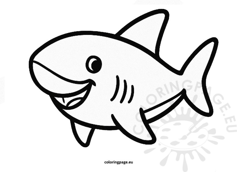 cute shark cartoon