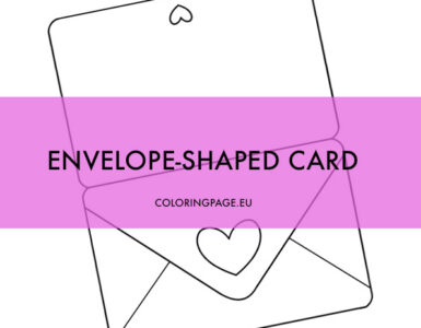 envelope shaped card template