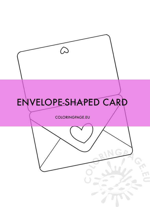 envelope shaped card template
