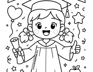 girl elementary graduation