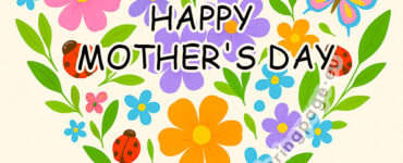 mothers day flower heart