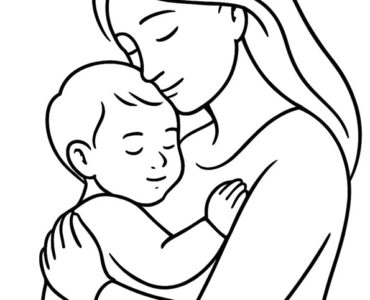 mothers hug with child