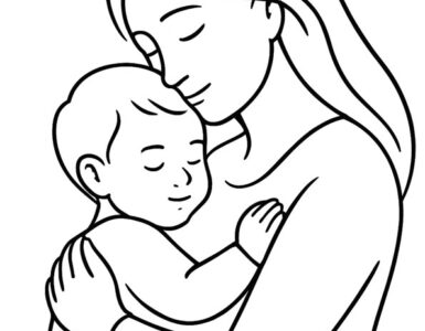 mothers hug with child