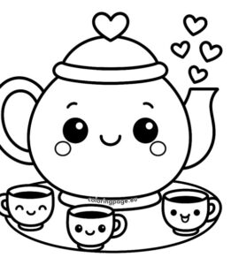 teapot with cups