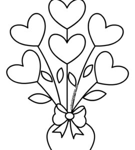 vase hearts