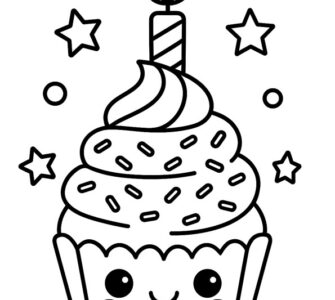 birthday cupcake