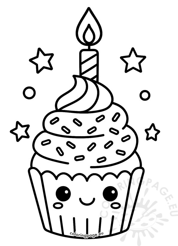 birthday cupcake