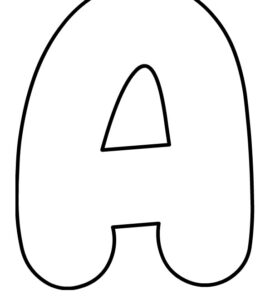 bubble letter a