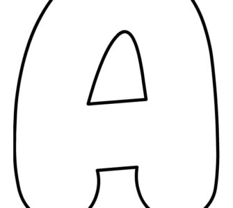 bubble letter a