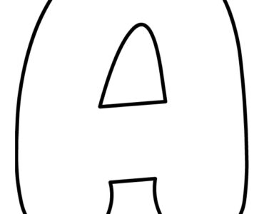 bubble letter a