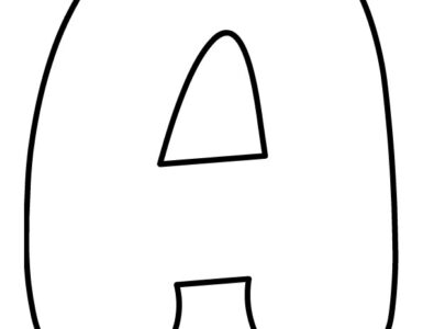 bubble letter a