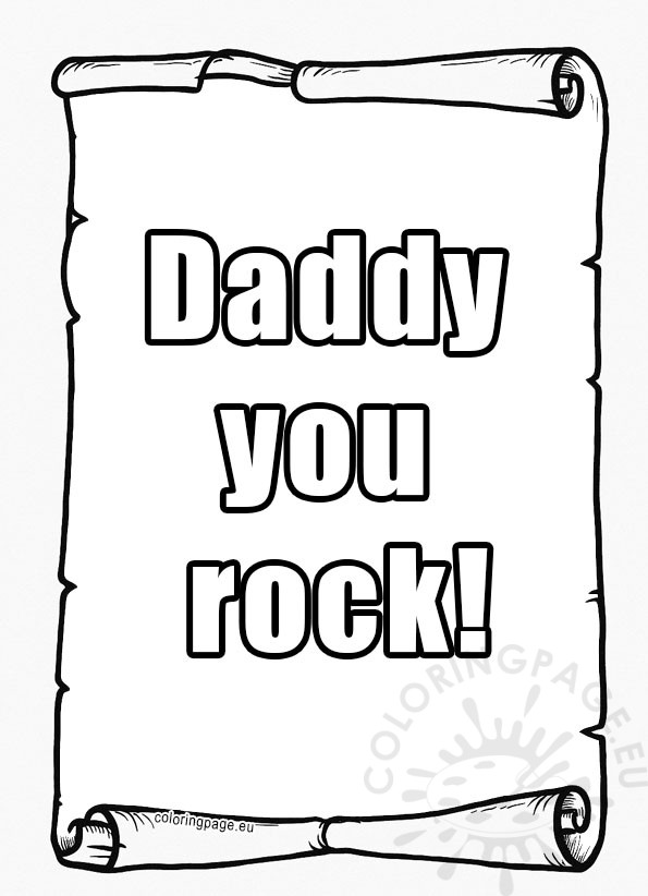 daddy you rock