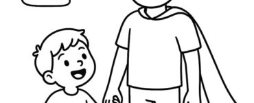 father drawing