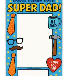fathers day selfie frame