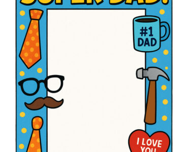 fathers day selfie frame