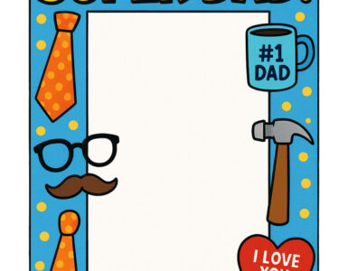 fathers day selfie frame