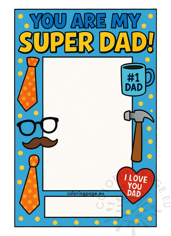 fathers day selfie frame