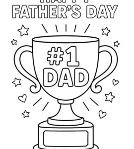 fathers day trophy template