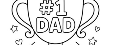 fathers day trophy template
