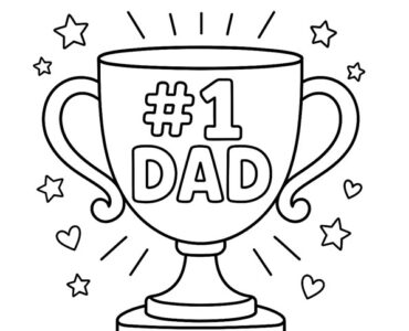 fathers day trophy template