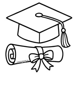 graduation cap scroll