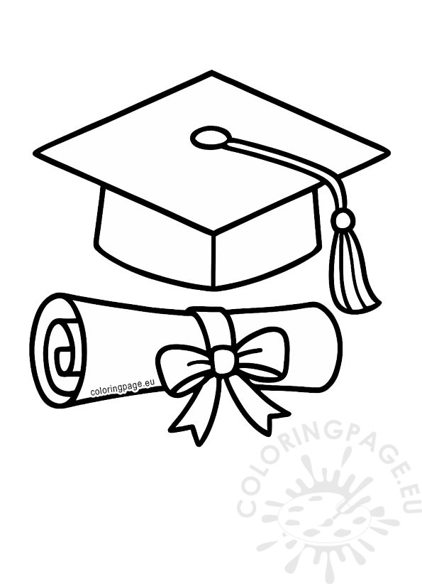 graduation cap scroll