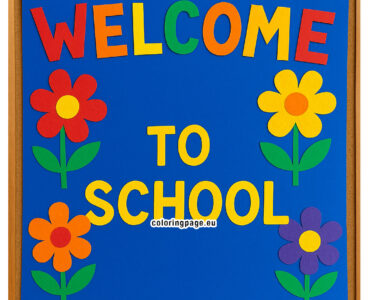 handmade welcome chart for school