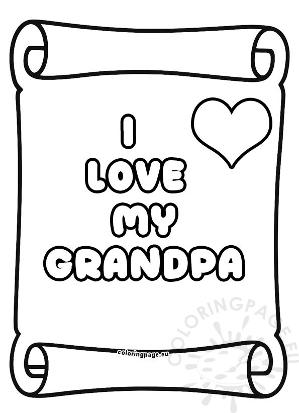 i love my grandpa