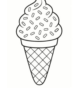 ice cream cone sprinkles