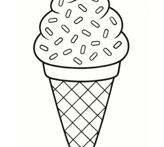 ice cream cone sprinkles