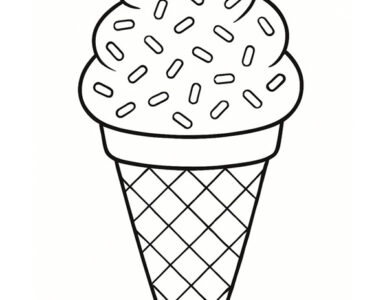 ice cream cone sprinkles