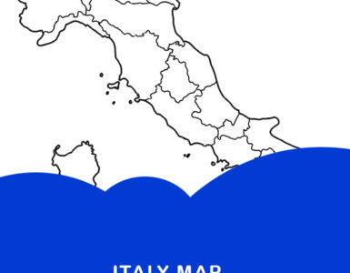 italy map coloring page