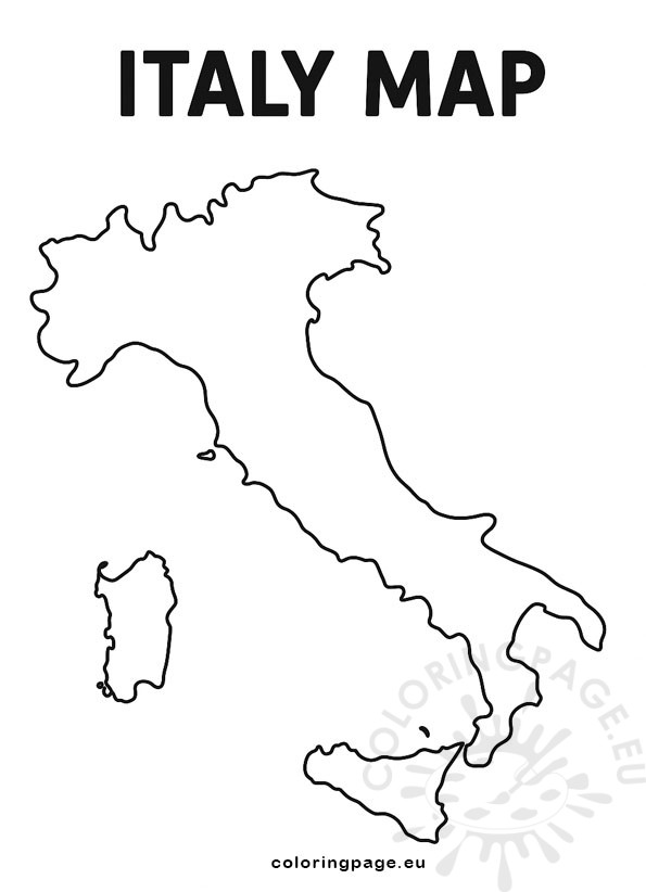 map italy template 1