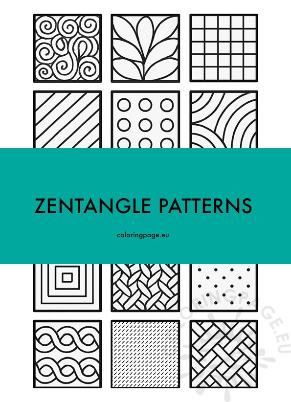 printable zentangle patterns