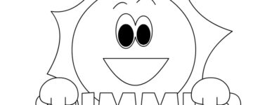 smiley sun summer word