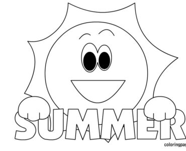 smiley sun summer word