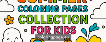 summer coloring pages collection
