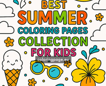 summer coloring pages collection
