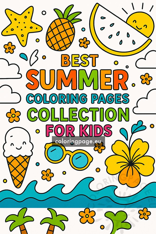Summer Coloring Pages Collection